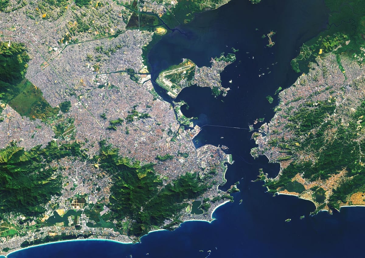 satelit peta Rio de Janeiro
