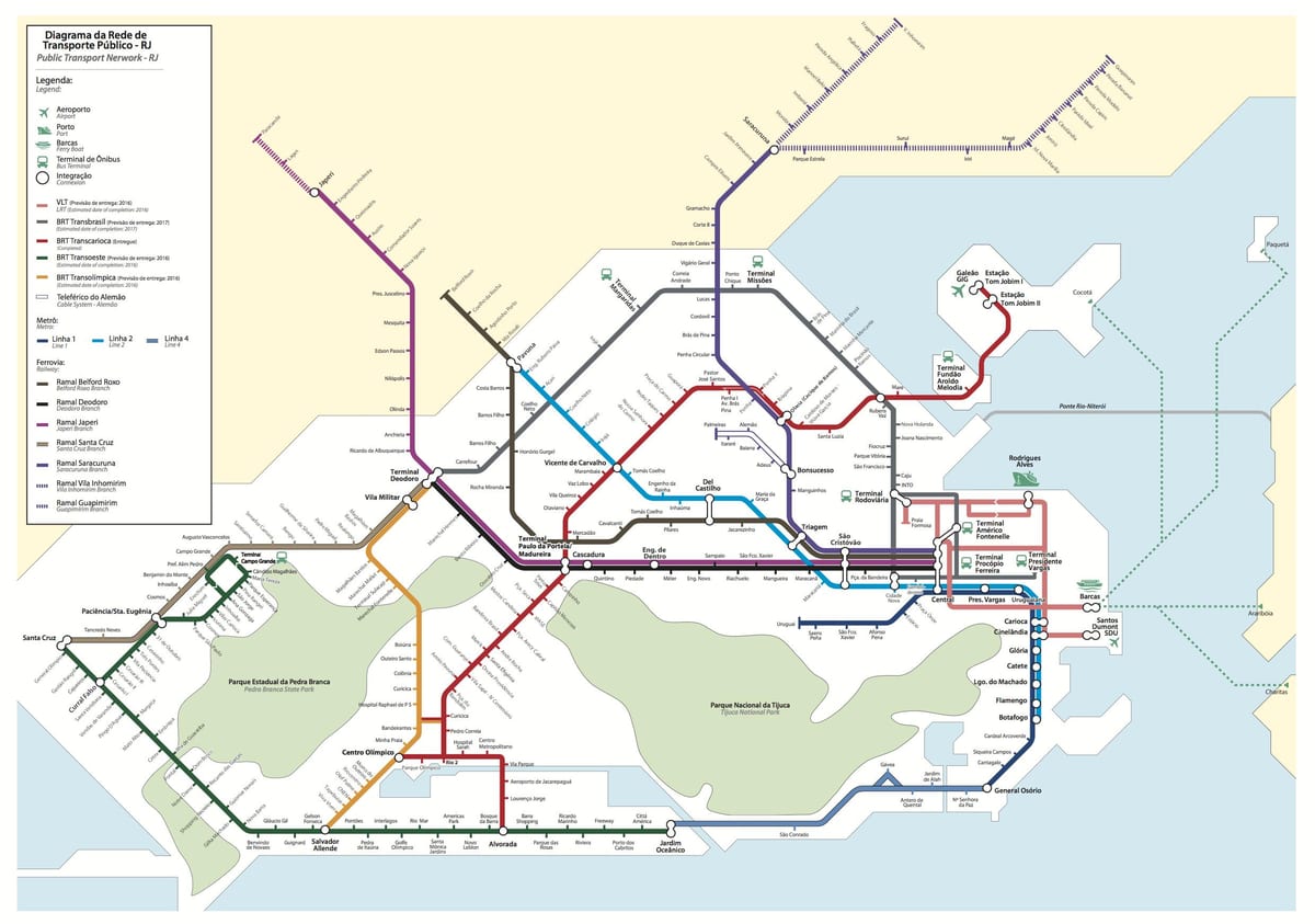 Rio transportasi peta