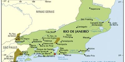 Koordinat peta dari Rio de Janeiro