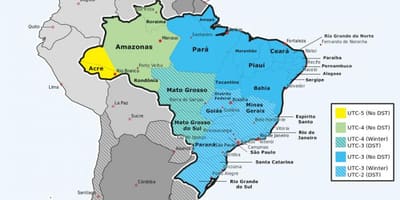 Rio zona waktu peta
