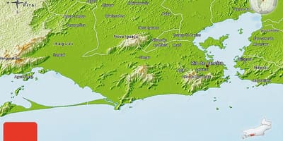 Peta geografis dari Rio