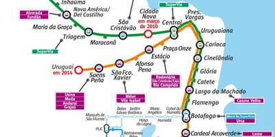 Peta metro Rio de Janeiro