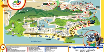 Rio de Janeiro pariwisata peta
