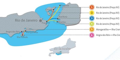 Rio de Janeiro perahu peta