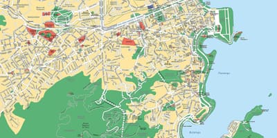 Rio de Janeiro pinggiran peta